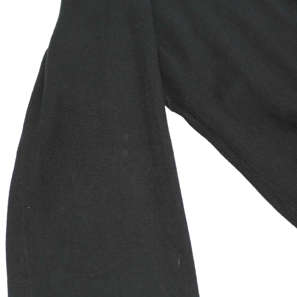 POLO RALPH LAUREN Mens Black Plain Crew Neck Basic Knit S Cotton Jumper