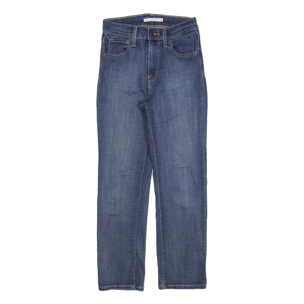 LEVI'S 724 Womens Jeans Blue Regular Straight Denim Medium W26 L26 Classic Fit