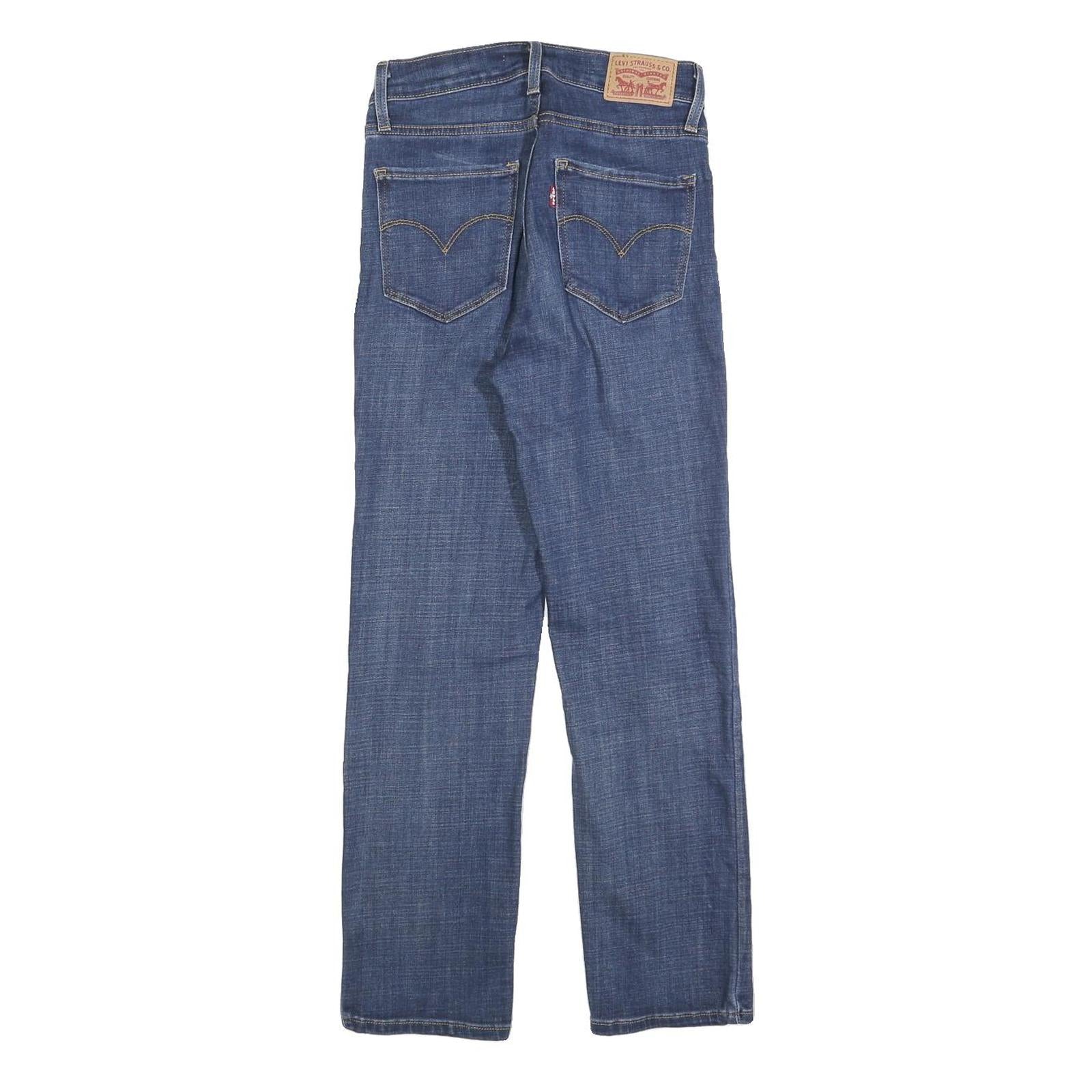 LEVI'S 724 Womens Jeans Blue Regular Straight Denim Medium W26 L26 Classic Fit