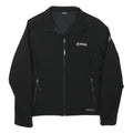 SHERPA Womens Black Zip Jacket S Polyester Blend Plain Outdoor Casual