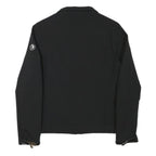 SHERPA Womens Black Zip Jacket S Polyester Blend Plain Outdoor Casual