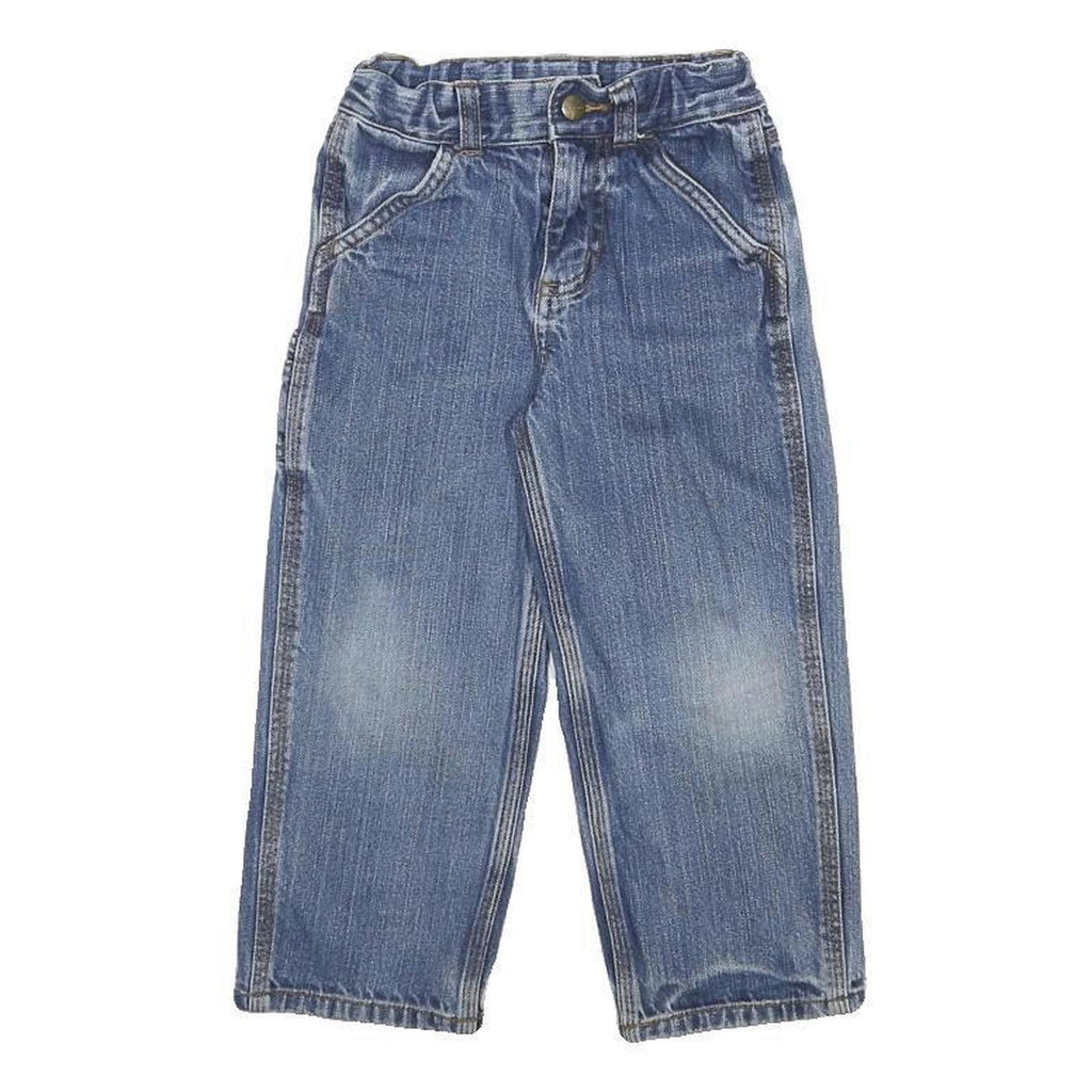 CARHARTT Boys Jeans Blue Regular Straight Denim Medium W20 L15 Classic Pocket