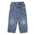 CARHARTT Boys Jeans Blue Regular Straight Denim Medium W20 L15 Classic Pocket