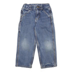 CARHARTT Boys Jeans Blue Regular Straight Denim Medium W20 L15 Classic Pocket