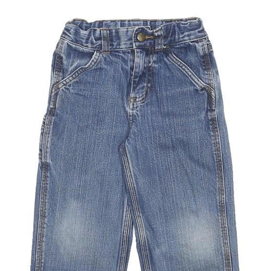 CARHARTT Boys Jeans Blue Regular Straight Denim Medium W20 L15 Classic Pocket