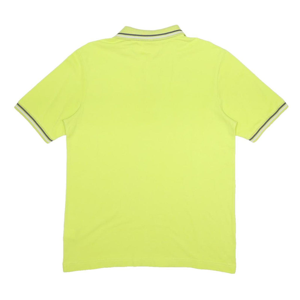 KAPPA Mens Yellow Polo Shirt L Cotton Short Sleeve Classic Logo Casual