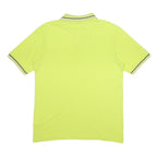 KAPPA Mens Yellow Polo Shirt L Cotton Short Sleeve Classic Logo Casual