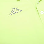 KAPPA Mens Yellow Polo Shirt L Cotton Short Sleeve Classic Logo Casual