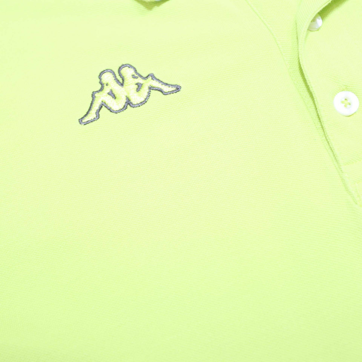 KAPPA Mens Yellow Polo Shirt L Cotton Short Sleeve Classic Logo Casual