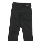 LEVI'S Womens Jeans Black Regular Straight Denim Medium W26 L25 Classic Zip