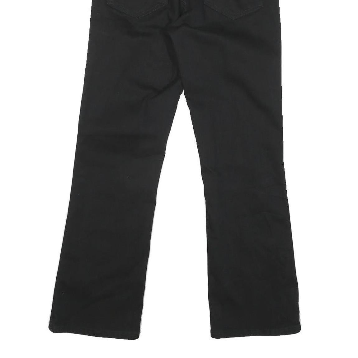 LEVI'S Womens Jeans Black Regular Straight Denim Medium W26 L25 Classic Zip