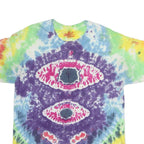 Mens Multi-Coloured Tie Dye T-Shirt M Short Sleeve Crew Neck Cotton Graphic