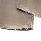 CARHARTT Mens Relaxed Brown Cotton Workwear Trousers W36 L27 Utility Zip Closure