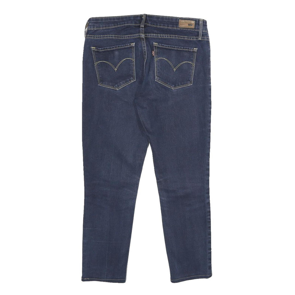 LEVI'S Demi Curve Mid Rise Skinny Womens Jeans Blue Relaxed Denim W29 L25