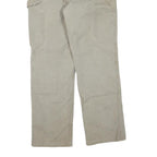 CARHARTT Mens Grey Cotton Blend Regular Fit Straight Trousers W33 L32 Workwear