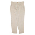 THE LEGEND Womens Trousers Beige Regular Tapered Linen W32 L29