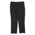 H&M Womens Polyester Blend Black Trousers Regular W30 L27 Side Stripe Zip
