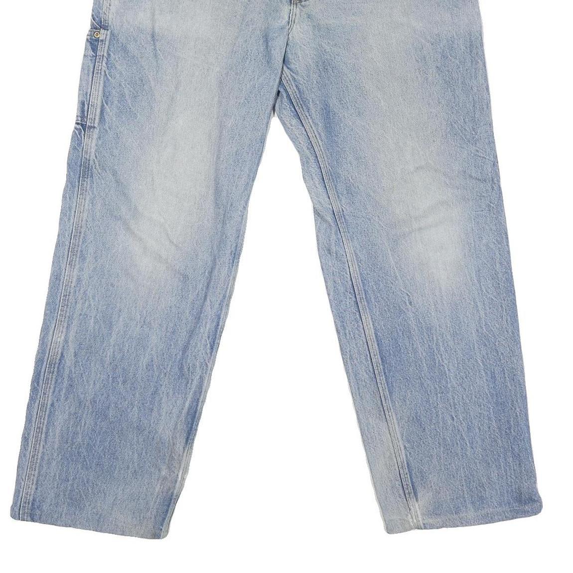 CARHARTT Mens Regular Fit Blue Denim Jeans W36 L29 Zip Cotton Blend Workwear