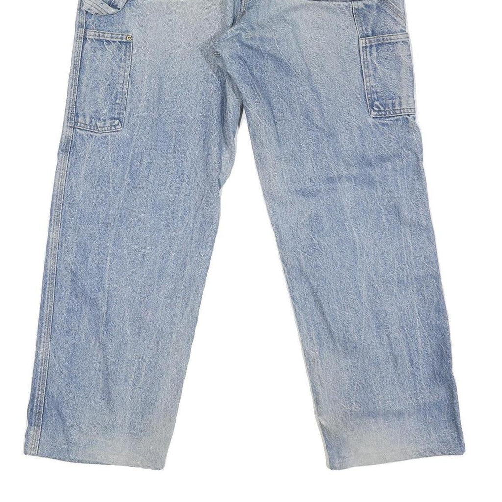 CARHARTT Mens Regular Fit Blue Denim Jeans W36 L29 Zip Cotton Blend Workwear