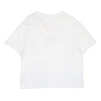 TOMMY HILFIGER Womens White Graphic T-Shirt L Short Sleeve Crew Neck Logo Print