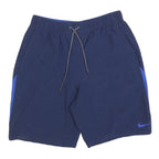 NIKE Mens Blue Casual Polyester Shorts M W28 Breathable Drawstring