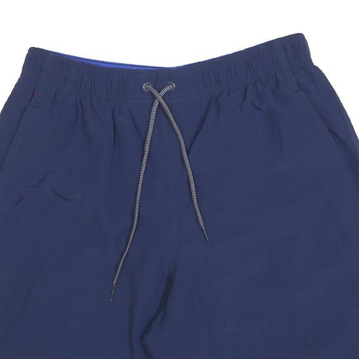 NIKE Mens Blue Casual Polyester Shorts M W28 Breathable Drawstring