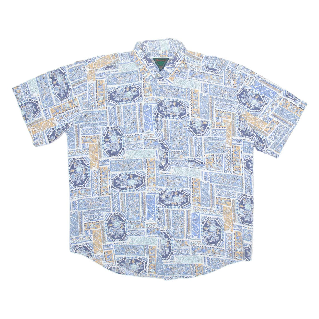 JACTICE SPORT Mens Shirt Blue Floral L