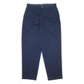 TOMMY HILFIGER Mens Cotton Navy Relaxed Straight Trousers W36 L32 Classic Casual