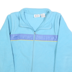 WILSON Womens Blue & Purple Plain Jumper Full Zip M Polyester Casual Comfort