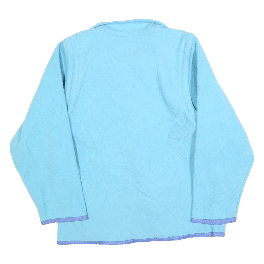 WILSON Womens Blue & Purple Plain Jumper Full Zip M Polyester Casual Comfort