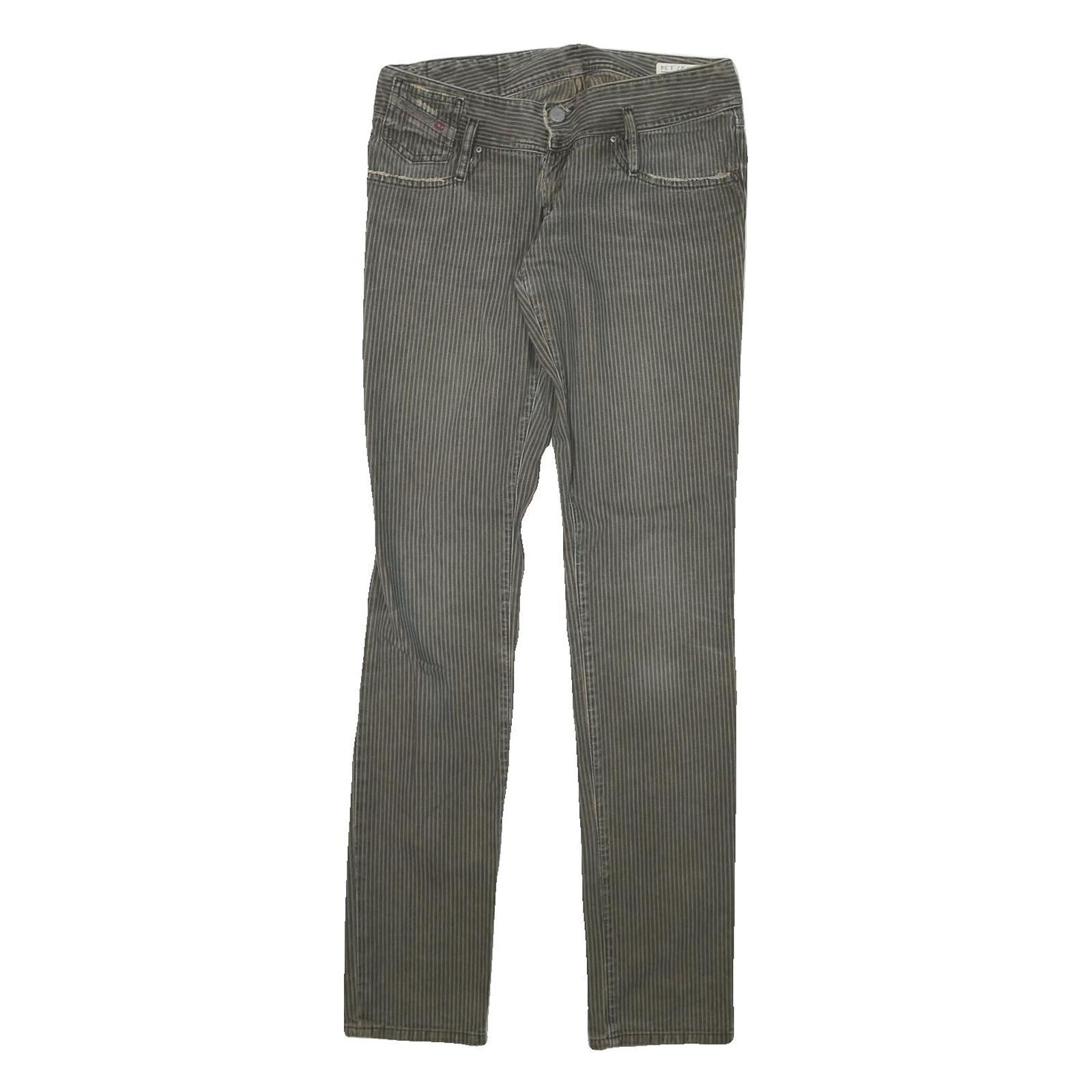 DIESEL Womens Jeans Slim Skinny Denim Light W29 L33 Cotton Blend Zip