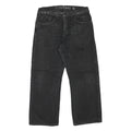 GUESS Mens Relaxed Black Denim W34 L28 Casual Zip Cotton Blend Jeans