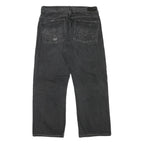 GUESS Mens Relaxed Black Denim W34 L28 Casual Zip Cotton Blend Jeans
