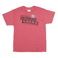 NFL Mens Red San Francisco 49ers Graphic T-Shirt L Short Sleeve Crew Neck