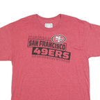 NFL Mens Red San Francisco 49ers Graphic T-Shirt L Short Sleeve Crew Neck