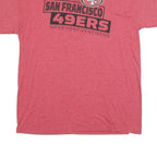 NFL Mens Red San Francisco 49ers Graphic T-Shirt L Short Sleeve Crew Neck