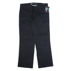 DICKIES Workwear Womens Trousers Black Relaxed Straight W36 L32