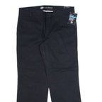 DICKIES Workwear Womens Trousers Black Relaxed Straight W36 L32