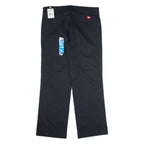 DICKIES Workwear Womens Trousers Black Relaxed Straight W36 L32