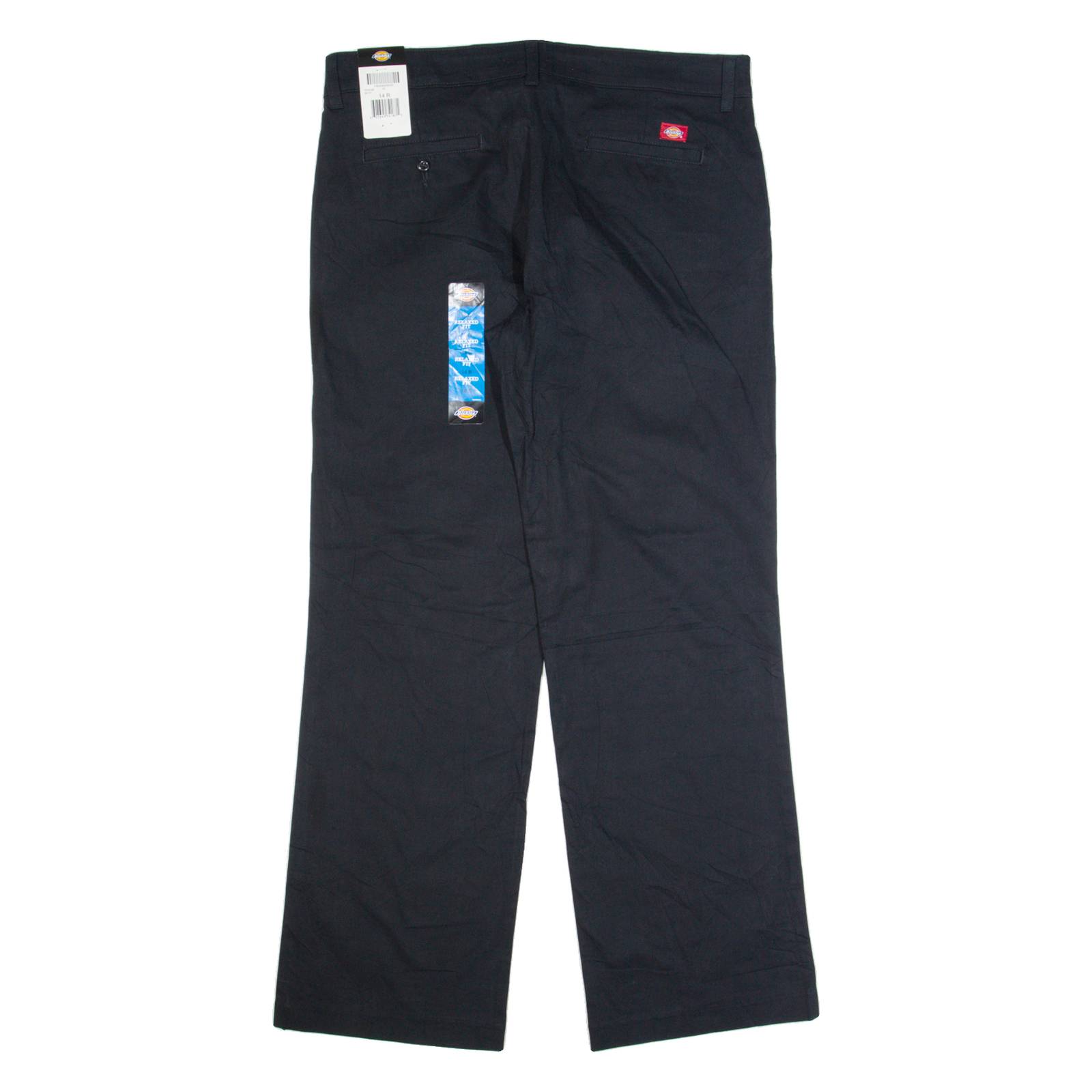 DICKIES Workwear Womens Trousers Black Relaxed Straight W36 L32