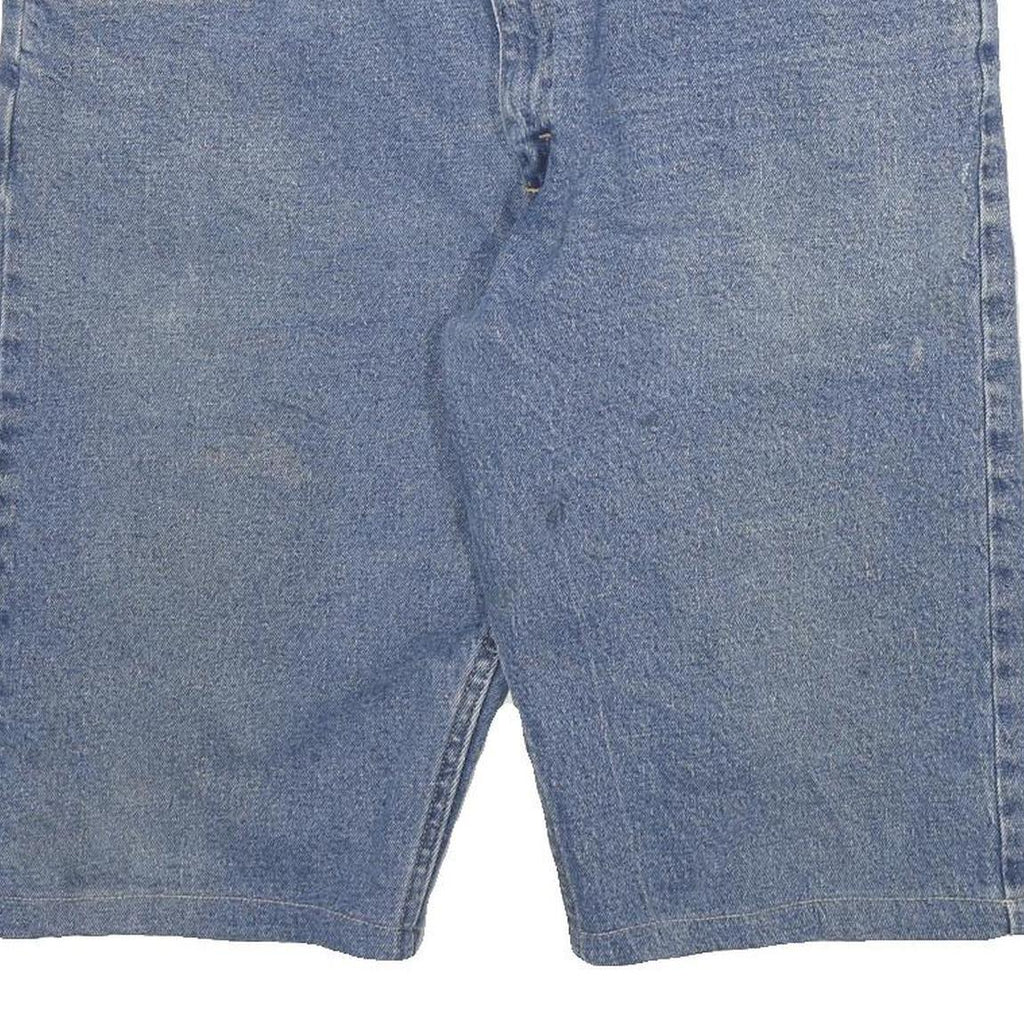 WRANGLER Mens Shorts Blue Denim XL W34 Classic Fit Casual Cotton Blend