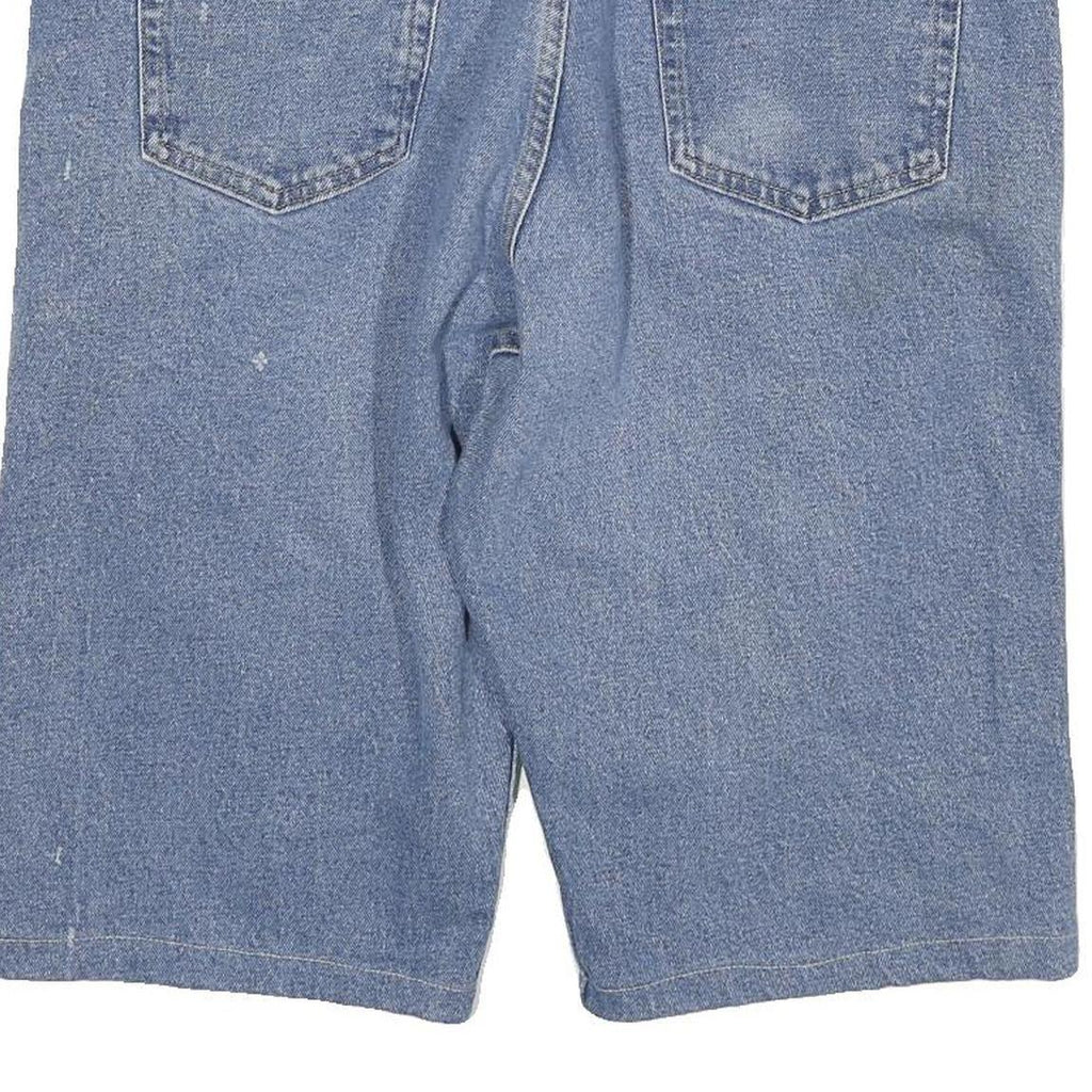 WRANGLER Mens Shorts Blue Denim XL W34 Classic Fit Casual Cotton Blend