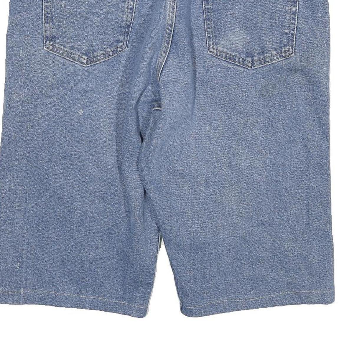 WRANGLER Mens Shorts Blue Denim XL W34 Classic Fit Casual Cotton Blend