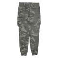 TERRANOVA Mens Slim Camouflage Cargo Cotton Blend Trousers W26 L28