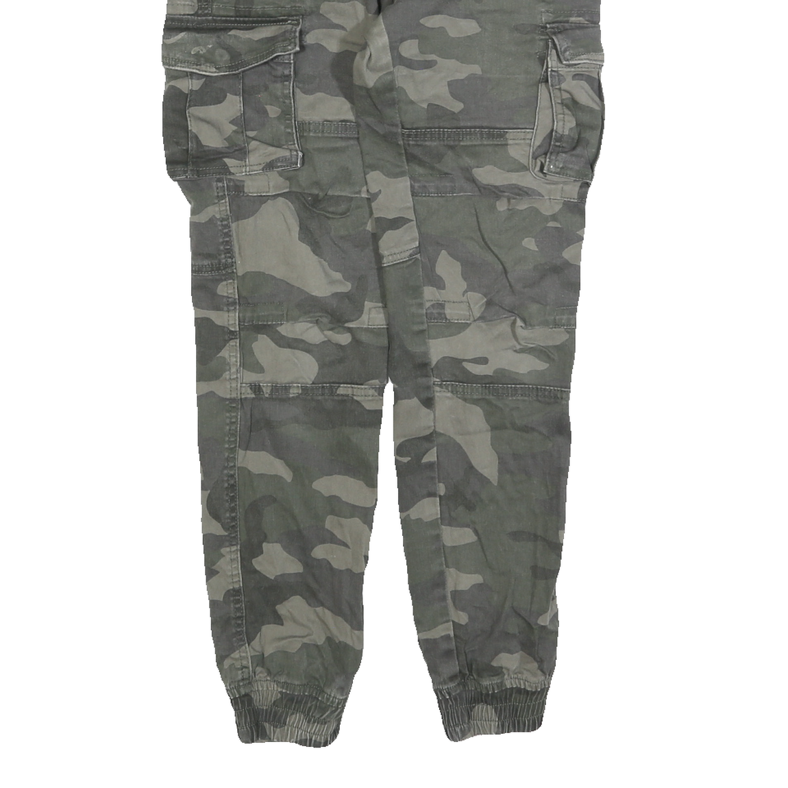 TERRANOVA Mens Slim Camouflage Cargo Cotton Blend Trousers W26 L28