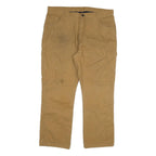 DICKIES Mens Beige Regular Fit Straight Leg Denim Jeans W40 L30 Classic Cotton