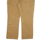 DICKIES Mens Beige Regular Fit Straight Leg Denim Jeans W40 L30 Classic Cotton