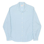 LEVI'S Mens Blue Plain Shirt L Cotton Long Sleeve Button Closure Regular Fit