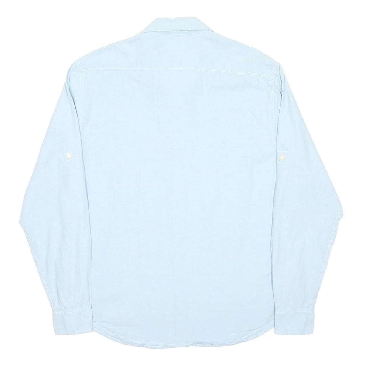 LEVI'S Mens Blue Plain Shirt L Cotton Long Sleeve Button Closure Regular Fit