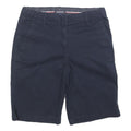 TOMMY HILFIGER Womens Shorts Navy Casual Plain M W30 Lightweight Cotton Blend